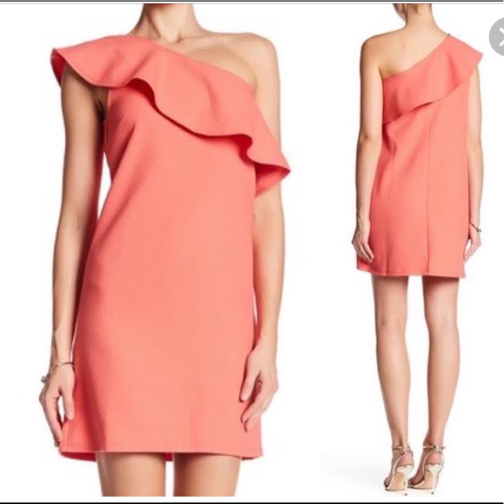 Cupcakes & Cashmere One Shoulder Dress